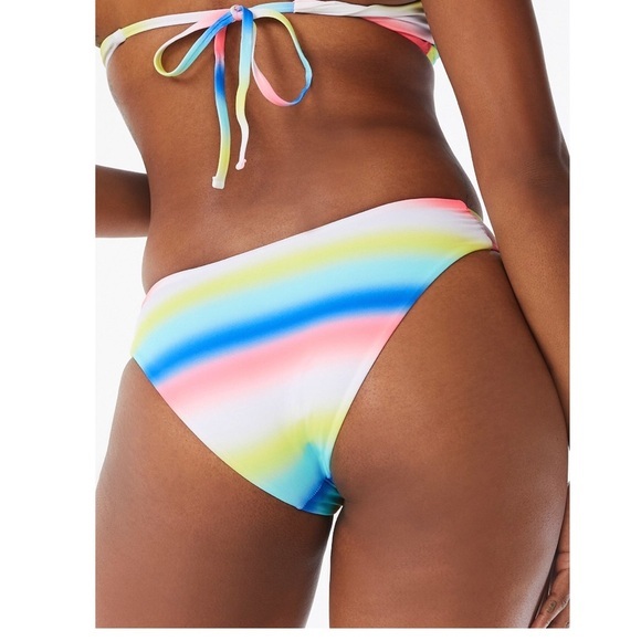 Rainbow ombre Triangle Halter V-neckline Bikini set size XXL (20) new - Picture 8 of 11